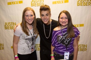 Justin Bieber met fan
