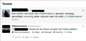 Rijksmuseum op Twitter